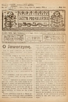 Gazeta Podhalańska. 1924, nr 12