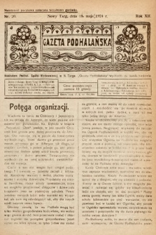 Gazeta Podhalańska. 1924, nr 20