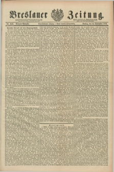 Breslauer Zeitung. Jg.69, Nr. 646 (14 September 1888) - Morgen-Ausgabe + dod.