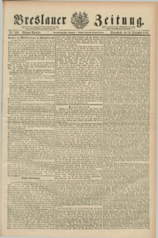 Breslauer Zeitung. Jg.69, Nr. 649 (15 September 1888) - Morgen-Ausgabe + dod.