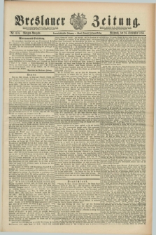 Breslauer Zeitung. Jg.69, Nr. 676 (26 September 1888) - Morgen-Ausgabe + dod.