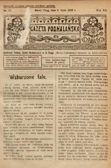 Gazeta Podhalańska. 1924, nr 27
