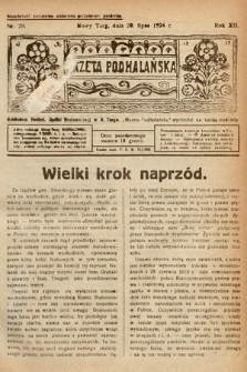 Gazeta Podhalańska. 1924, nr 29
