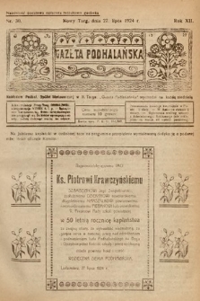 Gazeta Podhalańska. 1924, nr 30