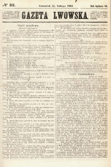 Gazeta Lwowska. 1864, nr 33
