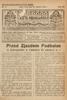 Gazeta Podhalańska. 1924, nr 32