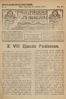 Gazeta Podhalańska. 1924, nr 33