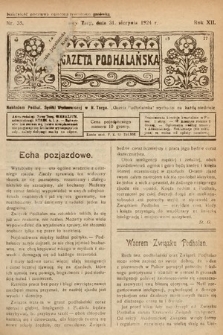 Gazeta Podhalańska. 1924, nr 35