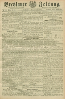 Breslauer Zeitung. Jg.70, Nr. 113 (14 Februar 1889) - Mittag-Ausgabe