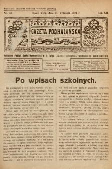Gazeta Podhalańska. 1924, nr 38
