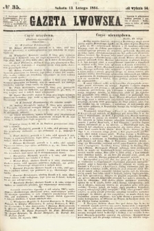 Gazeta Lwowska. 1864, nr 35