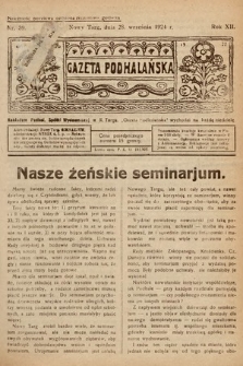 Gazeta Podhalańska. 1924, nr 39