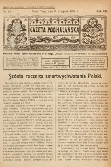 Gazeta Podhalańska. 1924, nr 45