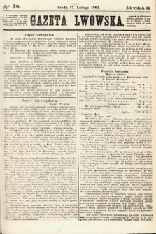 Gazeta Lwowska. 1864, nr 38