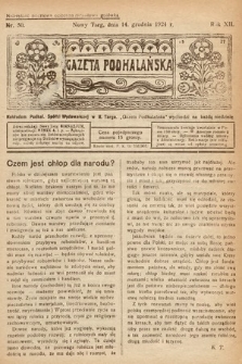 Gazeta Podhalańska. 1924, nr 50