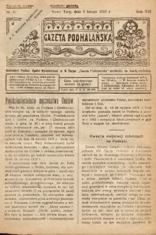 Gazeta Podhalańska. 1925, nr 6