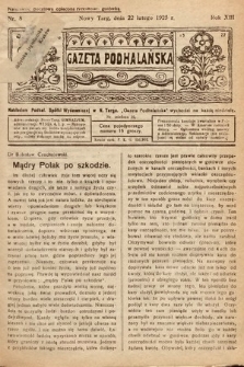 Gazeta Podhalańska. 1925, nr 8