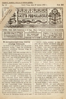 Gazeta Podhalańska. 1925, nr 13