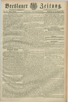 Breslauer Zeitung. Jg.70, Nr. 800 (14 November 1889) - Mittag-Ausgabe