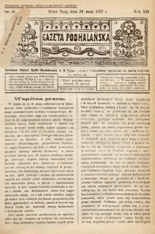 Gazeta Podhalańska. 1925, nr 21