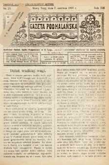 Gazeta Podhalańska. 1925, nr 23