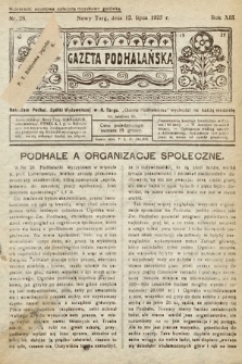 Gazeta Podhalańska. 1925, nr 28