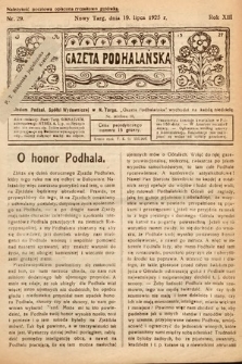 Gazeta Podhalańska. 1925, nr 29