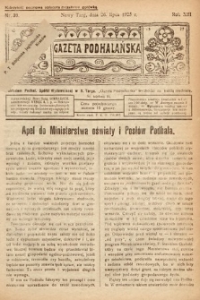 Gazeta Podhalańska. 1925, nr 30
