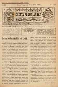 Gazeta Podhalańska. 1925, nr 34