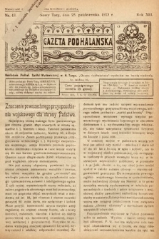 Gazeta Podhalańska. 1925, nr 43
