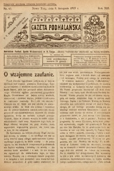 Gazeta Podhalańska. 1925, nr 45