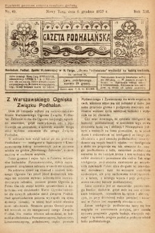 Gazeta Podhalańska. 1925, nr 49
