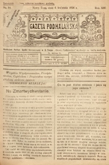 Gazeta Podhalańska. 1926, nr 14
