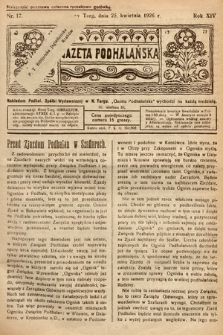 Gazeta Podhalańska. 1926, nr 17
