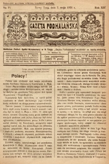 Gazeta Podhalańska. 1926, nr 18
