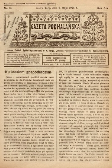 Gazeta Podhalańska. 1926, nr 19