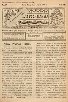 Gazeta Podhalańska. 1926, nr 27