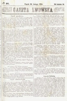 Gazeta Lwowska. 1864, nr 46