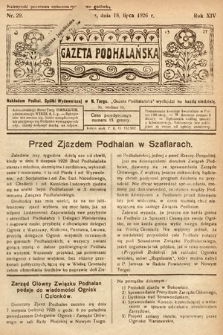 Gazeta Podhalańska. 1926, nr 29