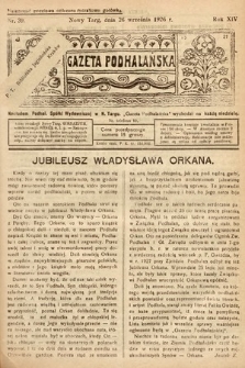 Gazeta Podhalańska. 1926, nr 39
