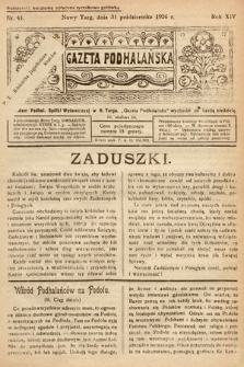 Gazeta Podhalańska. 1926, nr 44