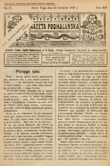 Gazeta Podhalańska. 1926, nr 47
