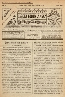 Gazeta Podhalańska. 1926, nr 51