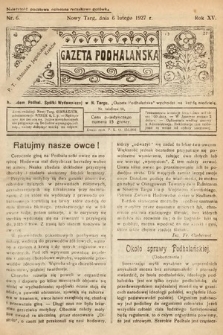 Gazeta Podhalańska. 1927, nr 6