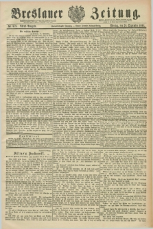 Breslauer Zeitung. Jg.72, Nr. 678 (28 September 1891) - Abend-Ausgabe