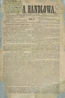 Gazeta Handlowa. R.6, nr 1 (2 stycznia 1869)