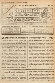 Gazeta Podhalańska. 1927, nr 13