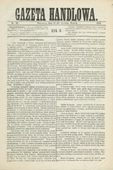 Gazeta Handlowa. R.6, nr 19 (26 stycznia 1869) + dod.