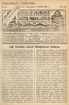 Gazeta Podhalańska. 1927, nr 14