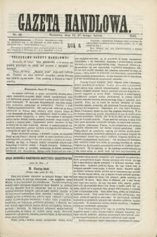 Gazeta Handlowa. R.6, nr 46 (27 lutego 1869)